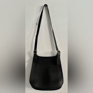 Coach leather crossbody flap bag